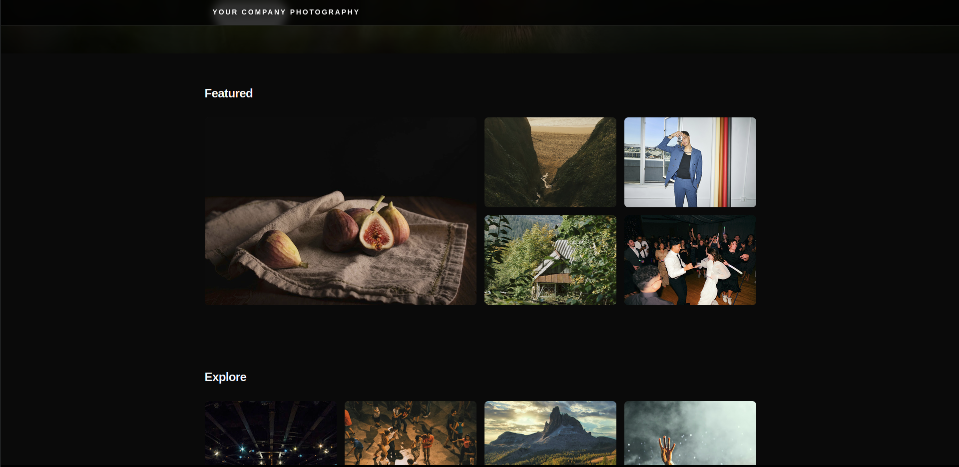 Mirage homepage, generated automatically from Google Drive folders